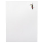 funny scared screamer cartoon baseball letterhead design