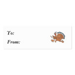 funny scared turkey business card template
