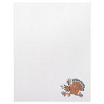 funny scared turkey personalized letterhead