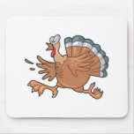 funny scared turkey mousepad