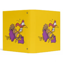 funny scared turkey on the run binders