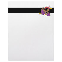funny scared turkey on the run personalized letterhead