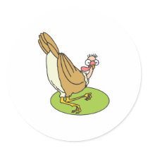 funny scared turkey stickers