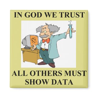 funny science joke fridge magnet
