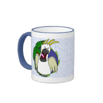 Funny Screaming Citron Cockatoo Mug