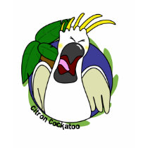 Funny Screaming Citron Cockatoo t-shirts by MenagerieMayhem Funny Screaming Citron Cockatoo t-shirts