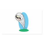 funny screaming golfball cartoon stickers