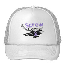Funny Screw Hodgkin's Lymphoma Cancer Mesh Hat