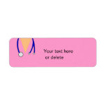 Funny Scrubs Nurses Whimsical Design Labels