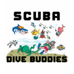 Funny SCUBA Dive Buddy Women t-shirts