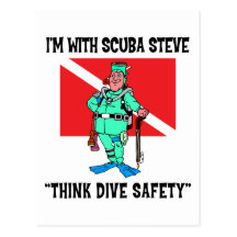 Funny SCUBA Steve Post Card