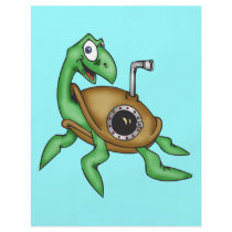 Funny Sea Turtle Full Color Flyer