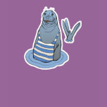 funny seal wearing bathing suit