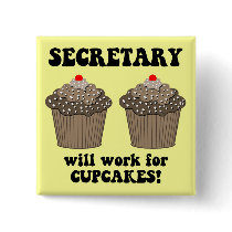 funny secretary buttons