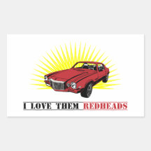 Funny Seventies Muscle Car Stickers
