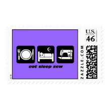 funny sewing postage stamps