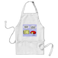 Funny Sexy Cheese Food Cartoon Apron apron