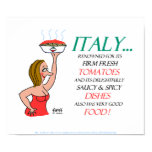 Funny Sexy Italian Women Cartoon Prints