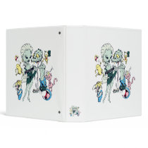 funny sexy zombie lady peep vector cartoon binder