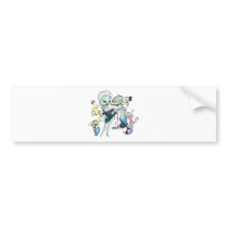 funny sexy zombie lady peep vector cartoon bumper stickers