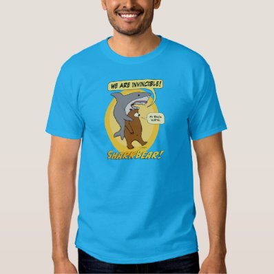 Funny Shark and Bear T-shirt