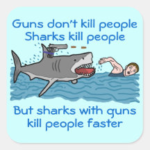 Shark Attack Stickers, Shark Attack Sticker Designs