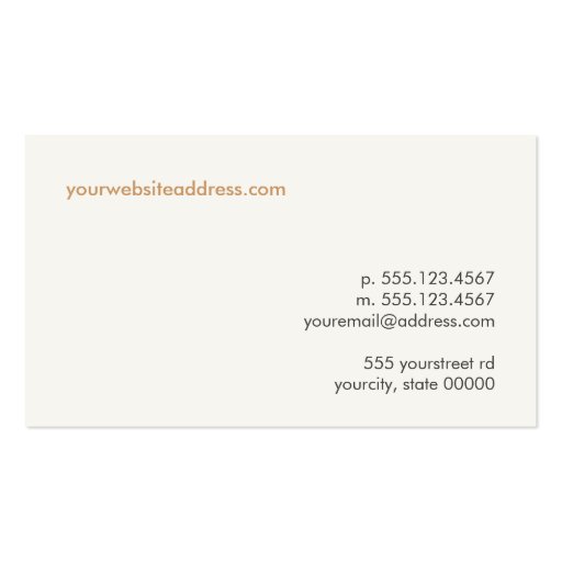 Funny Sheep Business Card (back side)