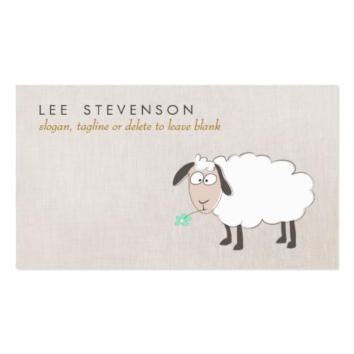 Funny Sheep Business Card (front side)