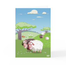 Funny Sheep cards by LoonyBoutique Funny Sheep cards