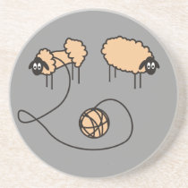 Funny Sheeps Coaster