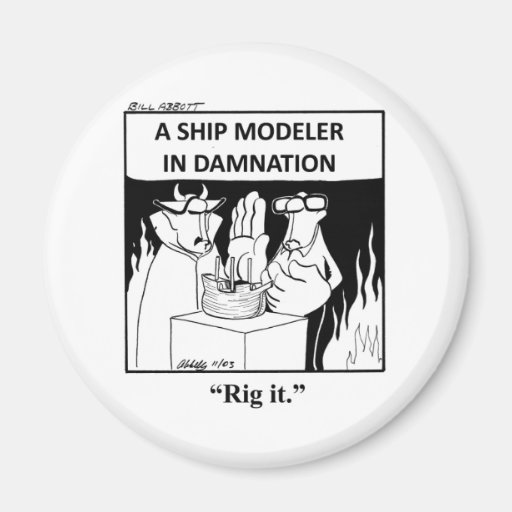 Funny Ship Model Cartoon Gifts! Refrigerator Magnets