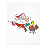 funny shopping santa cartoon custom invitation