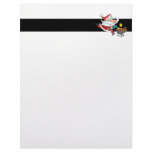 funny shopping santa cartoon custom letterhead