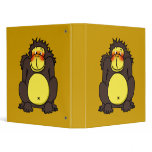 Funny shy gorilla binders