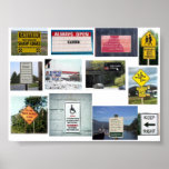 Funny signs posters