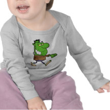 funny silly cartoon frankenstein for halloween tees