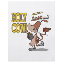 funny silly holy cow cartoon character custom flyer
