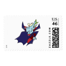 funny silly vampire cartoon character postage stamps