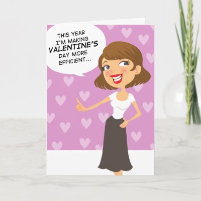 Funny Simplify Valentines Day Greeting Card by karyn_lewis