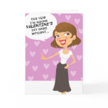 Funny Simplify Valentines Day Greeting Card
