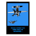Funny sky diving birthday cards