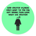 Funny slogan anrti men women's stickers by Femfatal Funny slogan anrti men women's stickers