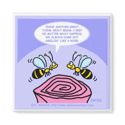 Funny Smellin' Like A Rose Gardener's Gift Magnet by FUNNY_FRIDGE_MAGNETS