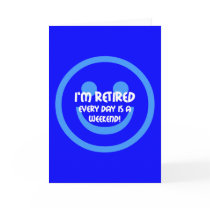 Funny smile retirement card