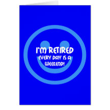 Funny smile retirement card