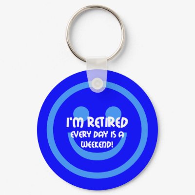 Funny smile retirement key chains by retirementhumor