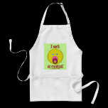 Funny smiley apron design