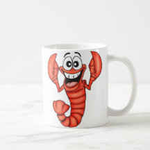 Funny Smiling Lobster Coffee Mugs