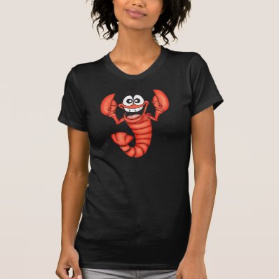 Funny Smiling Lobster T-shirt