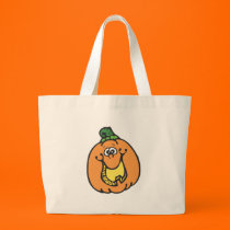 funny smiling pumpkin bags